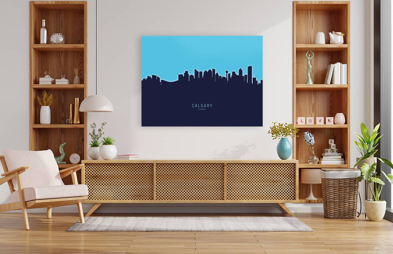 Calgary Canada Skyline Reproduction