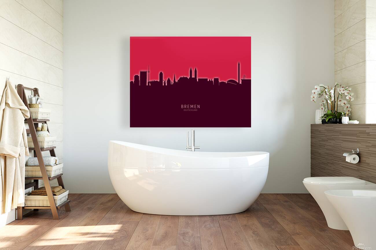 Bremen Germany Skyline Reproduction