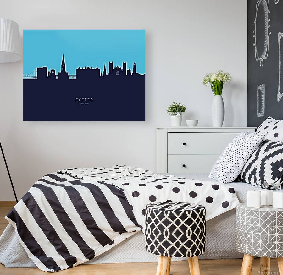 Exeter England Skyline Reproduction