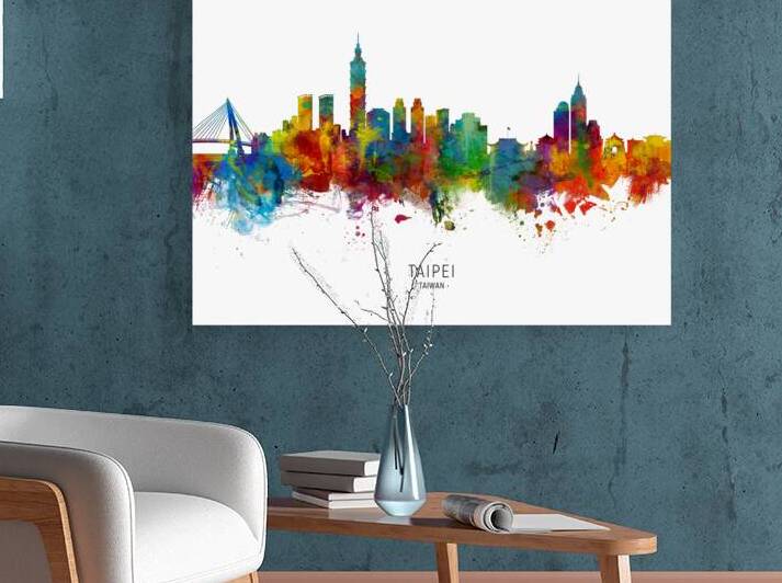 Taipei Taiwan Skyline by Michael Tompsett