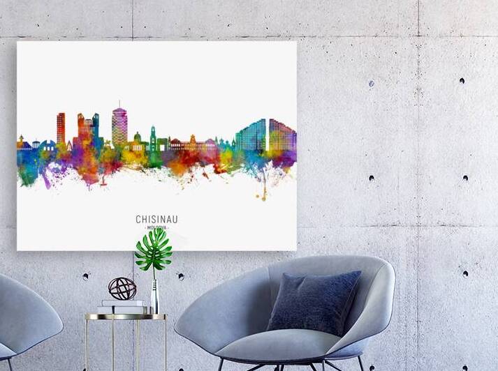 Chisinau Moldova Skyline by Michael Tompsett