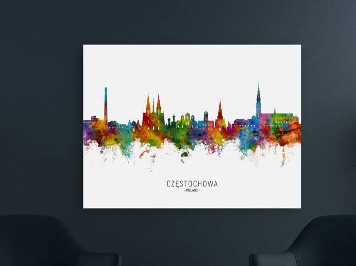 Czestochowa Poland Skyline by Michael Tompsett
