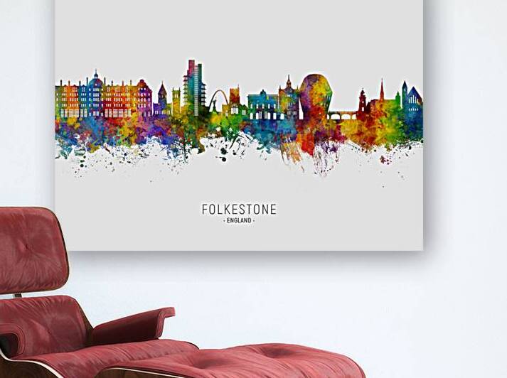 Folkestone England Skyline by Michael Tompsett