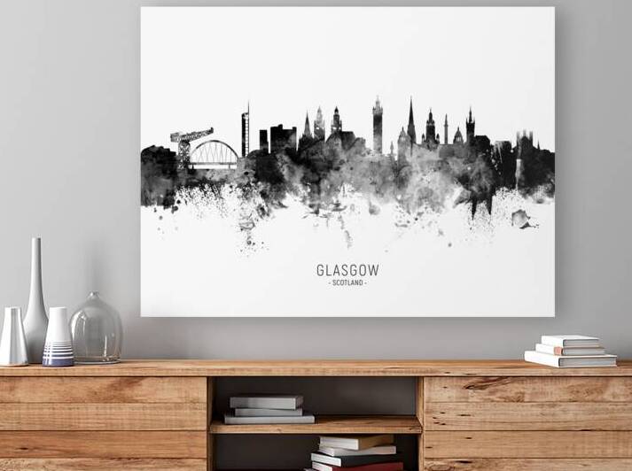 Glasgow Scotland Skyline by Michael Tompsett