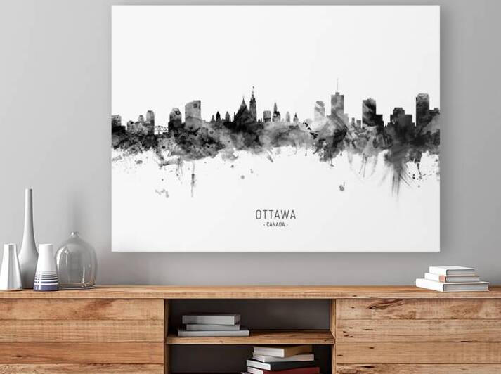 Ottawa Canada Skyline by Michael Tompsett