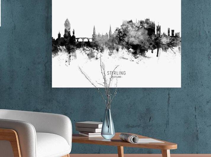 Stirling Scotland Skyline by Michael Tompsett