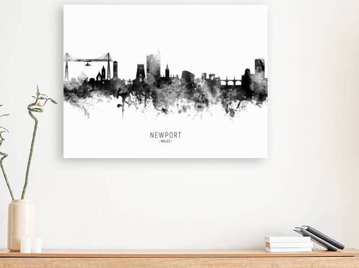 Newport Wales Skyline by Michael Tompsett