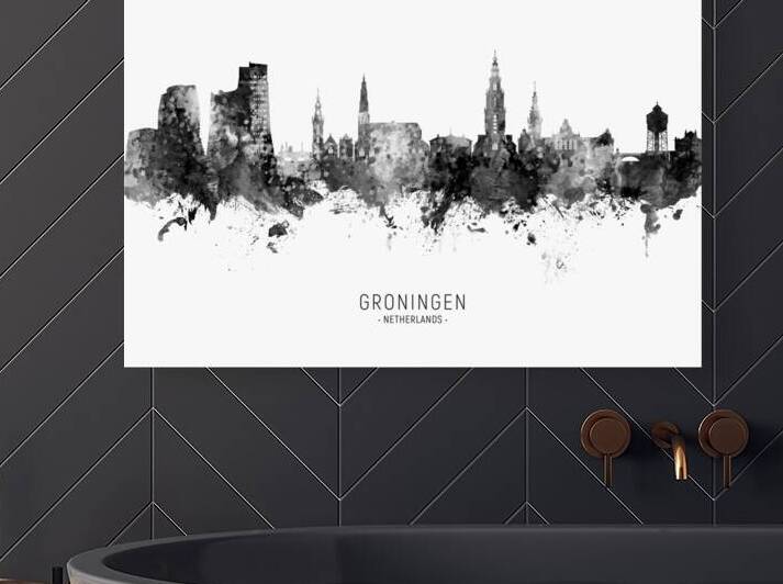 Groningen The Netherlands Skyline by Michael Tompsett