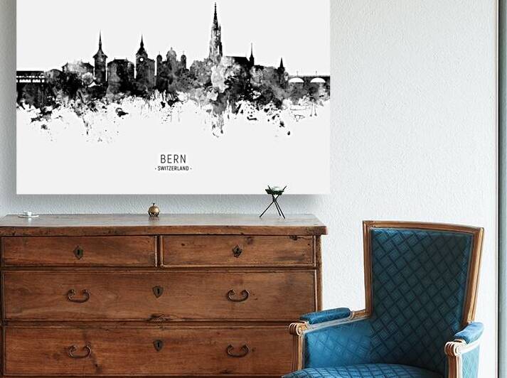 Bern Switzerland Skyline by Michael Tompsett