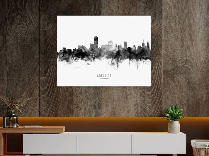 Adelaide Australia Skyline by Michael Tompsett