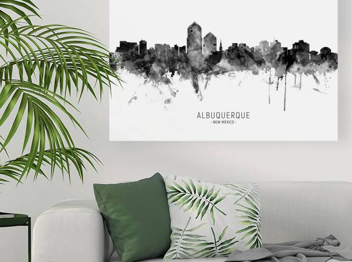 Albuquerque New Mexico Skyline by Michael Tompsett