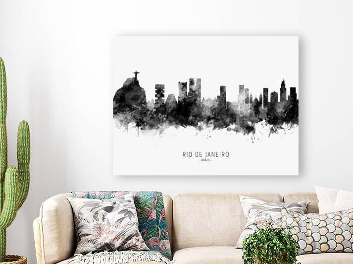 Rio de Janeiro Brazil Skyline by Michael Tompsett