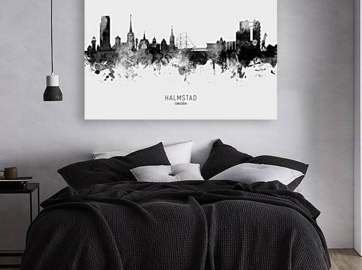 Halmstad Sweden Skyline by Michael Tompsett