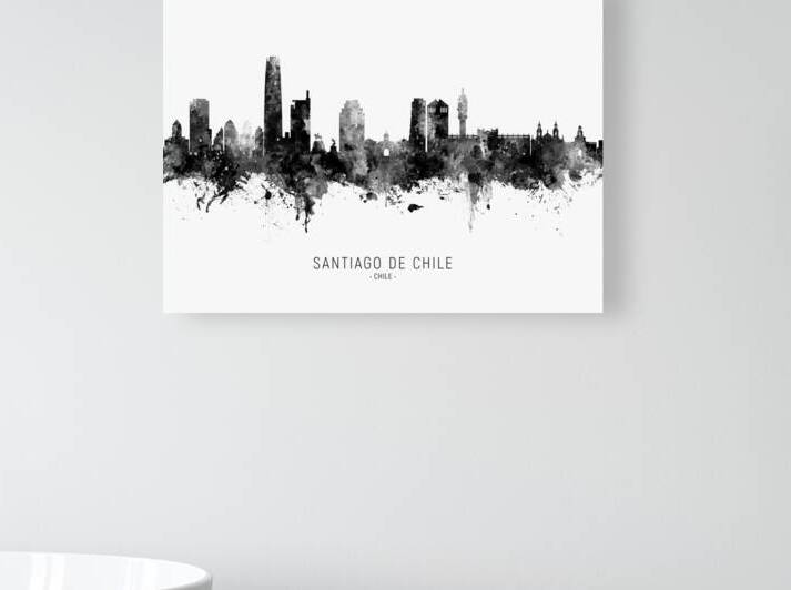 Santiago de Chile Skyline by Michael Tompsett