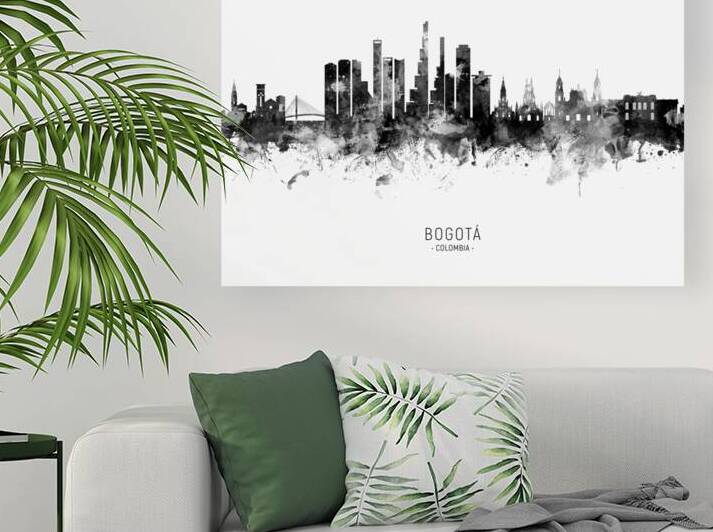 Bogota Colombia Skyline by Michael Tompsett