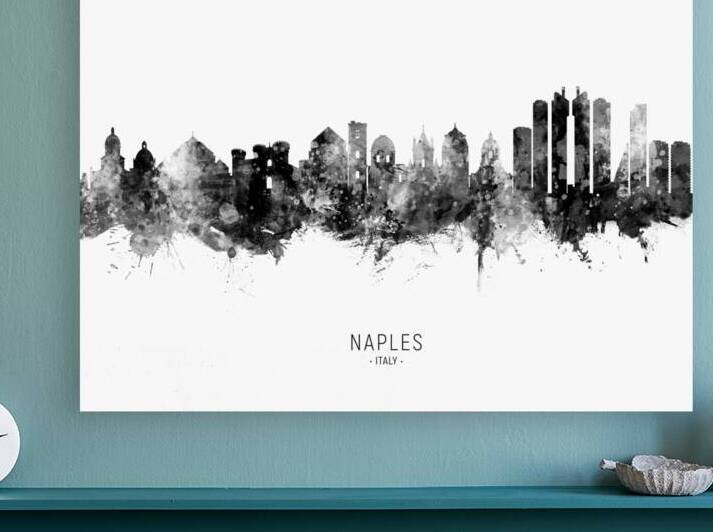 Naples Italy Skyline by Michael Tompsett