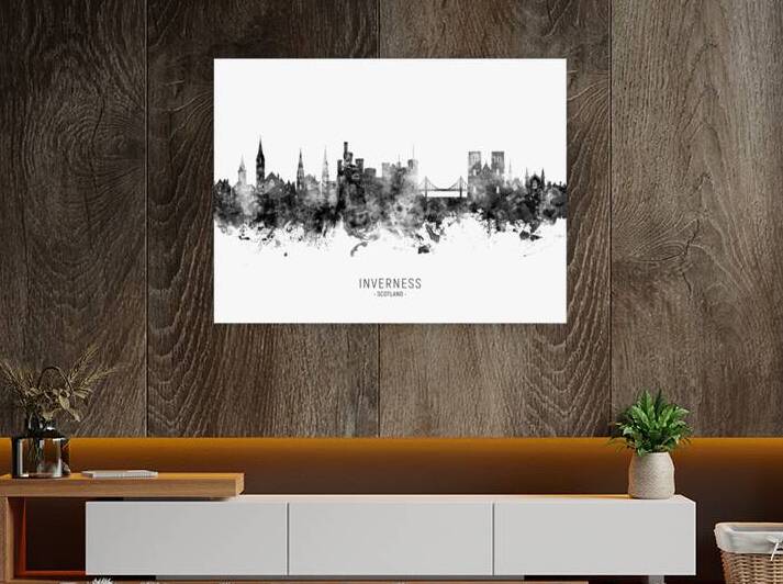 Inverness Scotland Skyline by Michael Tompsett