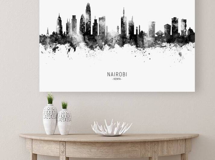 Nairobi Kenya Skyline by Michael Tompsett