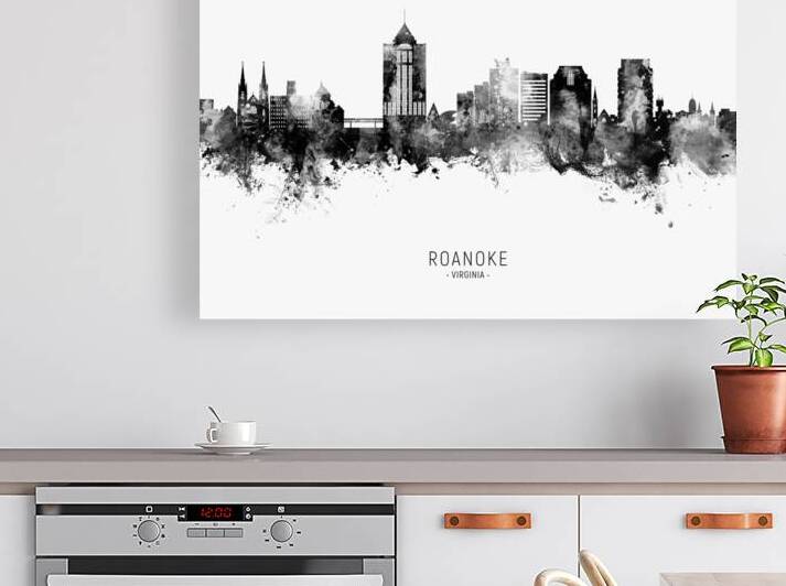 Roanoke Virginia Skyline Reproduction