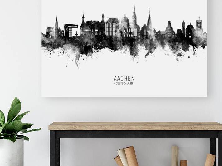 Aachen Germany Skyline by Michael Tompsett