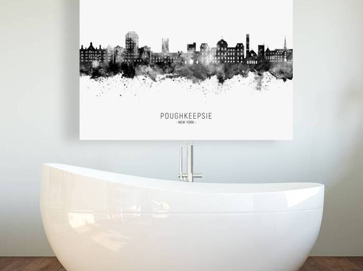 Poughkeepsie New York Skyline by Michael Tompsett