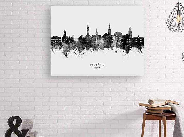Varazdin Croatia Skyline by Michael Tompsett