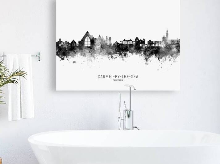 Carmel-by-the-Sea California Skyline by Michael Tompsett