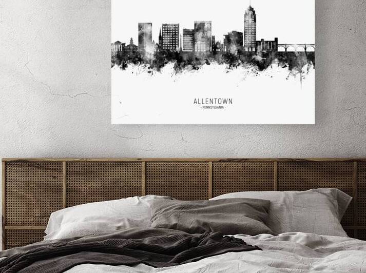 Allentown Pennsylvania Skyline Reproduction
