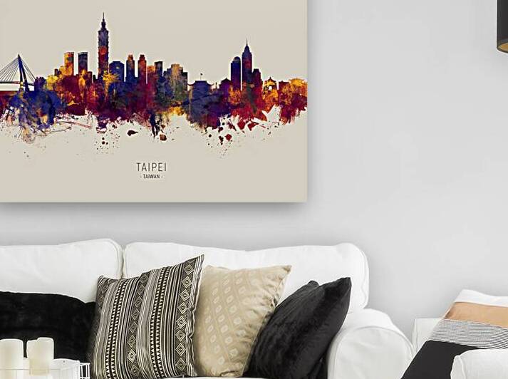 Taipei Taiwan Skyline by Michael Tompsett
