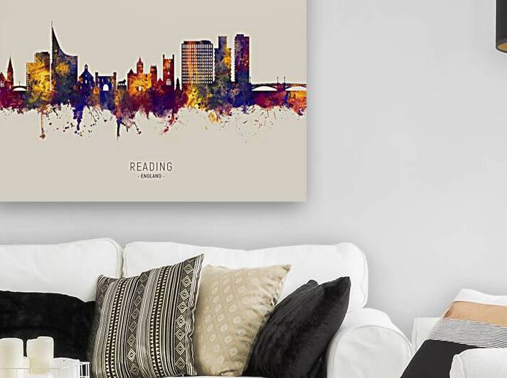 Reading England Skyline by Michael Tompsett