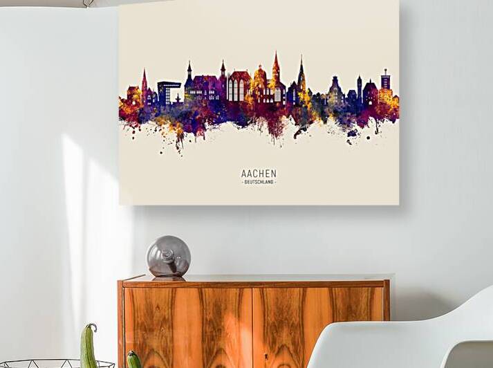 Aachen Germany Skyline by Michael Tompsett