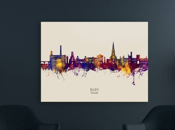 Bury England Skyline by Michael Tompsett