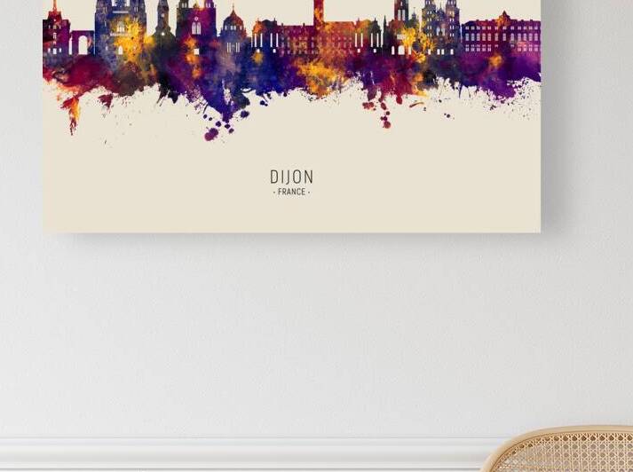 Dijon France Skyline by Michael Tompsett