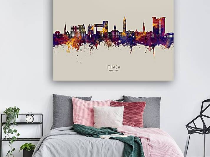 Ithaca New York Skyline by Michael Tompsett