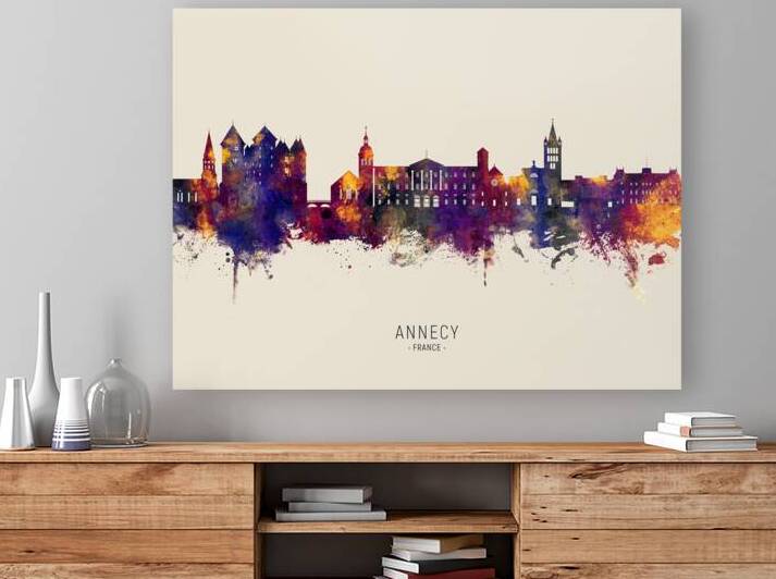 Annecy France Skyline by Michael Tompsett