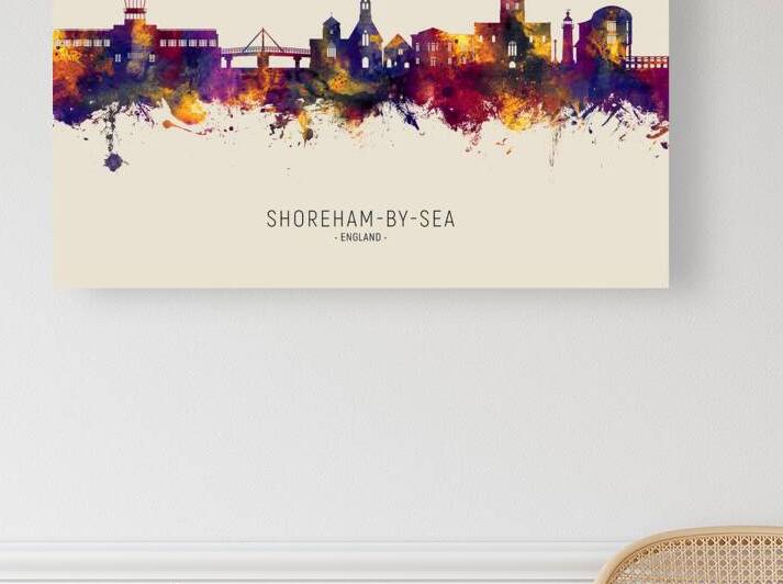 Shoreham-by-Sea England Skyline by Michael Tompsett