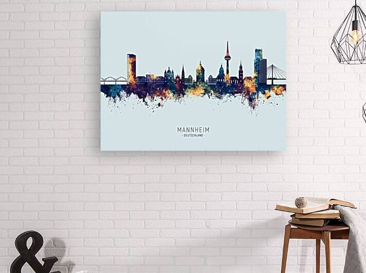 Mannheim Germany Skyline by Michael Tompsett
