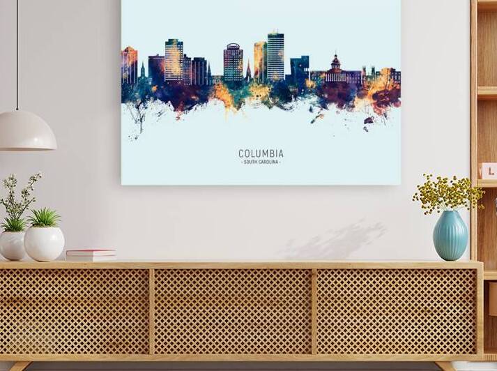 Columbia South Carolina Skyline by Michael Tompsett