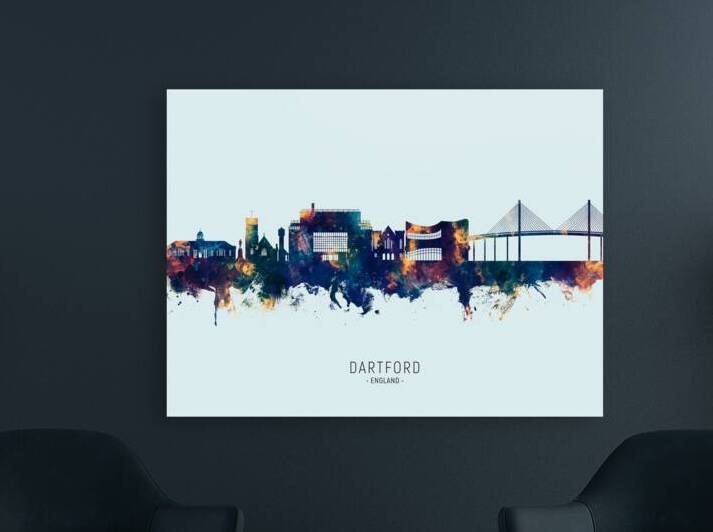 Dartford England Skyline Reproduction