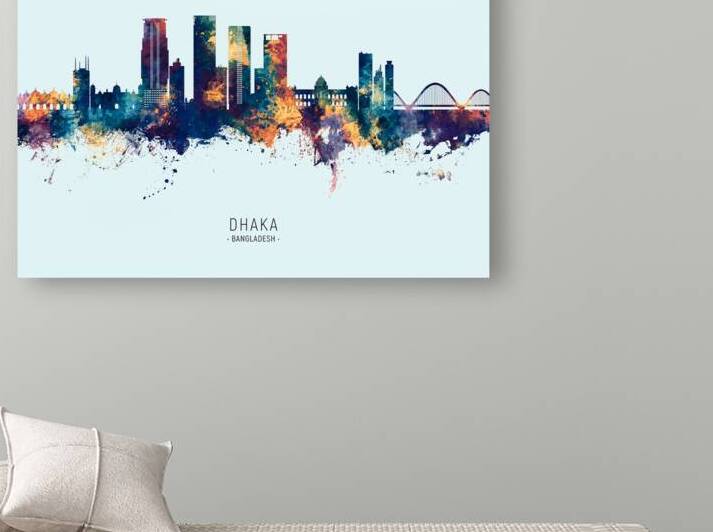 Dhaka Bangladesh Skyline by Michael Tompsett