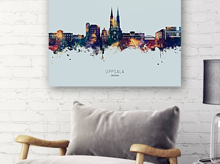Uppsala Sweden Skyline by Michael Tompsett
