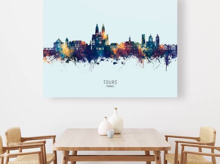 Tours France Skyline by Michael Tompsett
