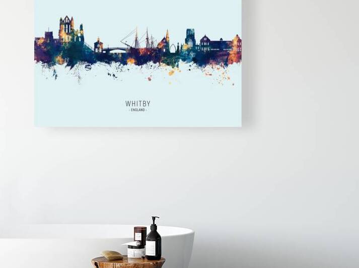 Whitby England Skyline by Michael Tompsett