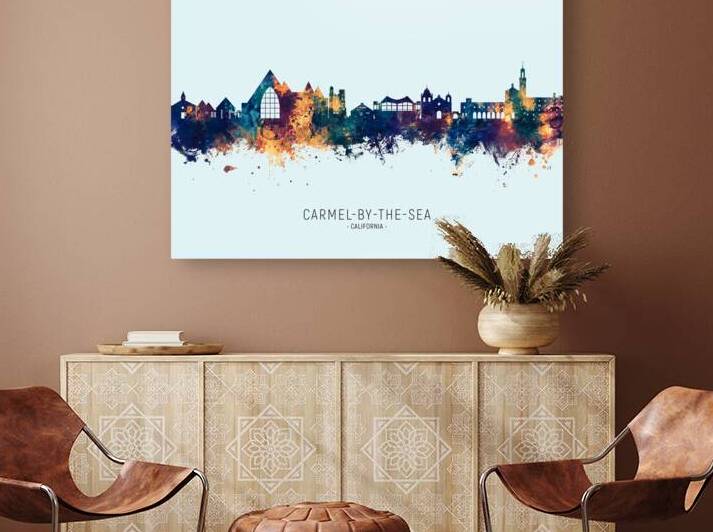 Carmel-by-the-Sea California Skyline by Michael Tompsett