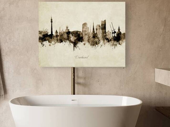 Dortmund Germany Skyline by Michael Tompsett