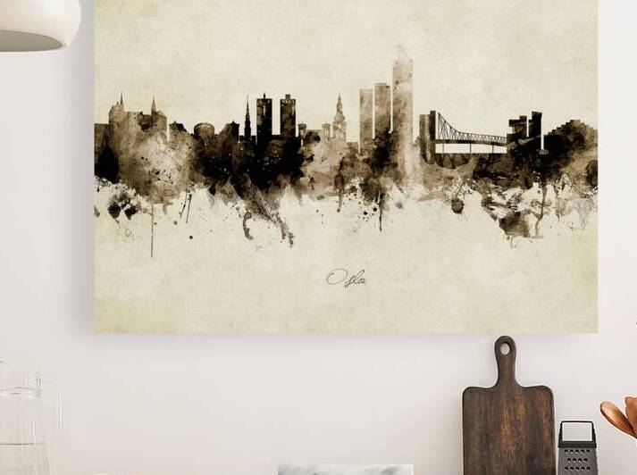 Oslo Norway Skyline by Michael Tompsett