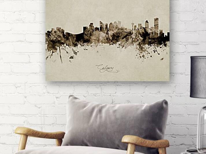 Calgary Canada Skyline by Michael Tompsett