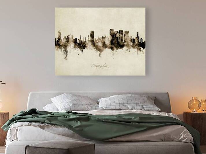 Birmingham Alabama Skyline by Michael Tompsett