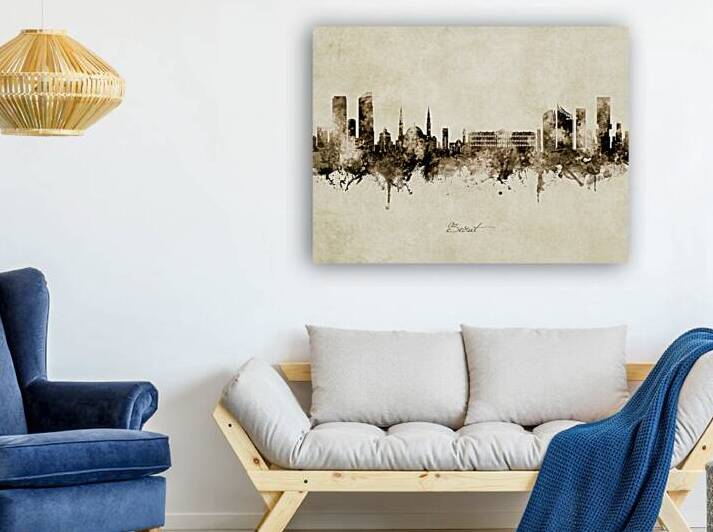 Beirut Lebanon Skyline by Michael Tompsett