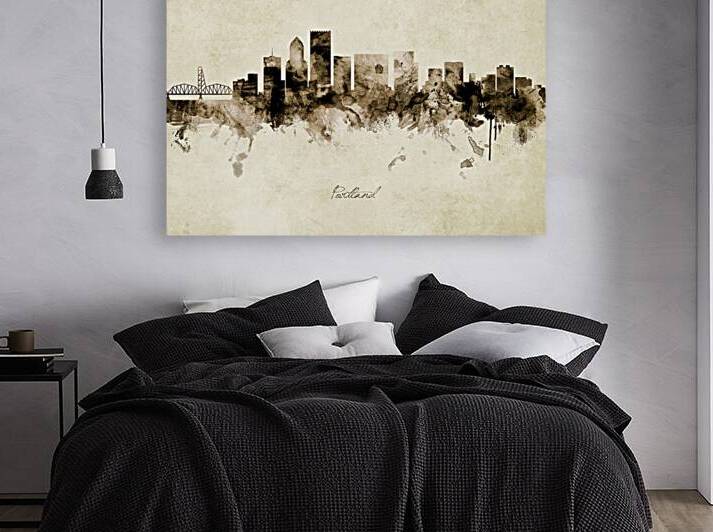 Portland Oregon Skyline by Michael Tompsett